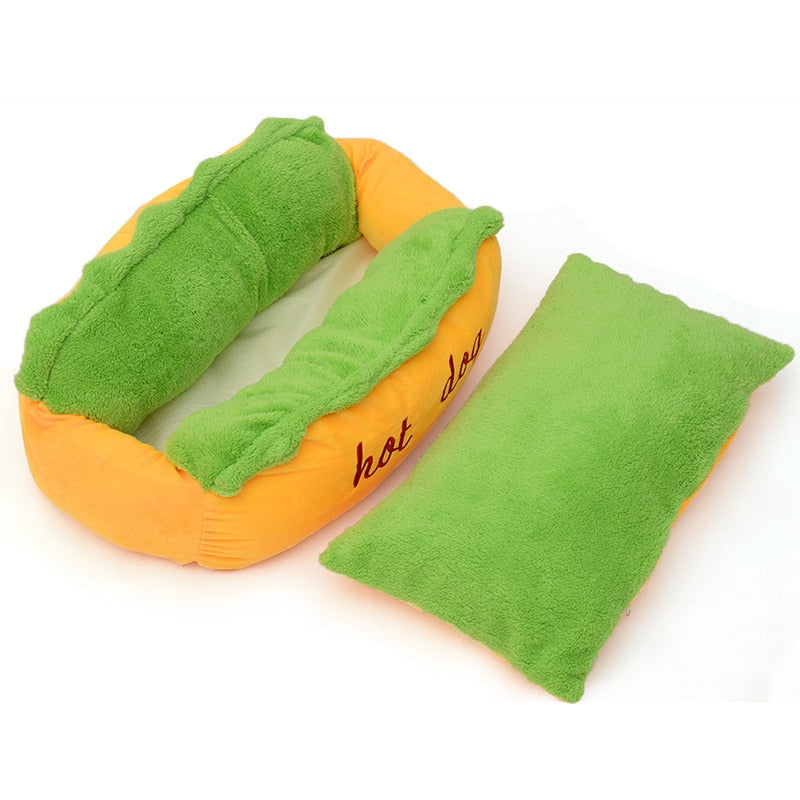 Hot Dog Bed Dog Kennel Mat Warm Soft Bed