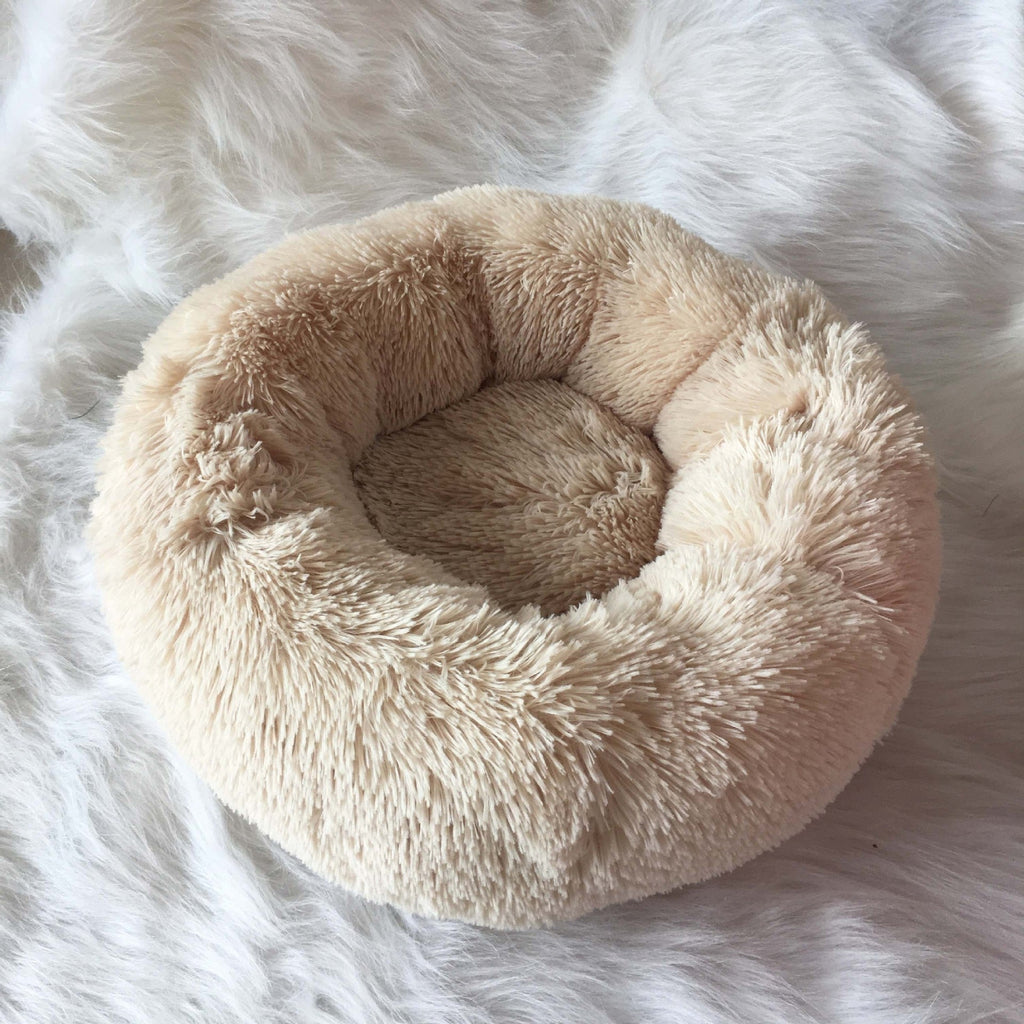 Fuzzy Nest Calming Bed Anti Anxiety Long Plush Pet Bed
