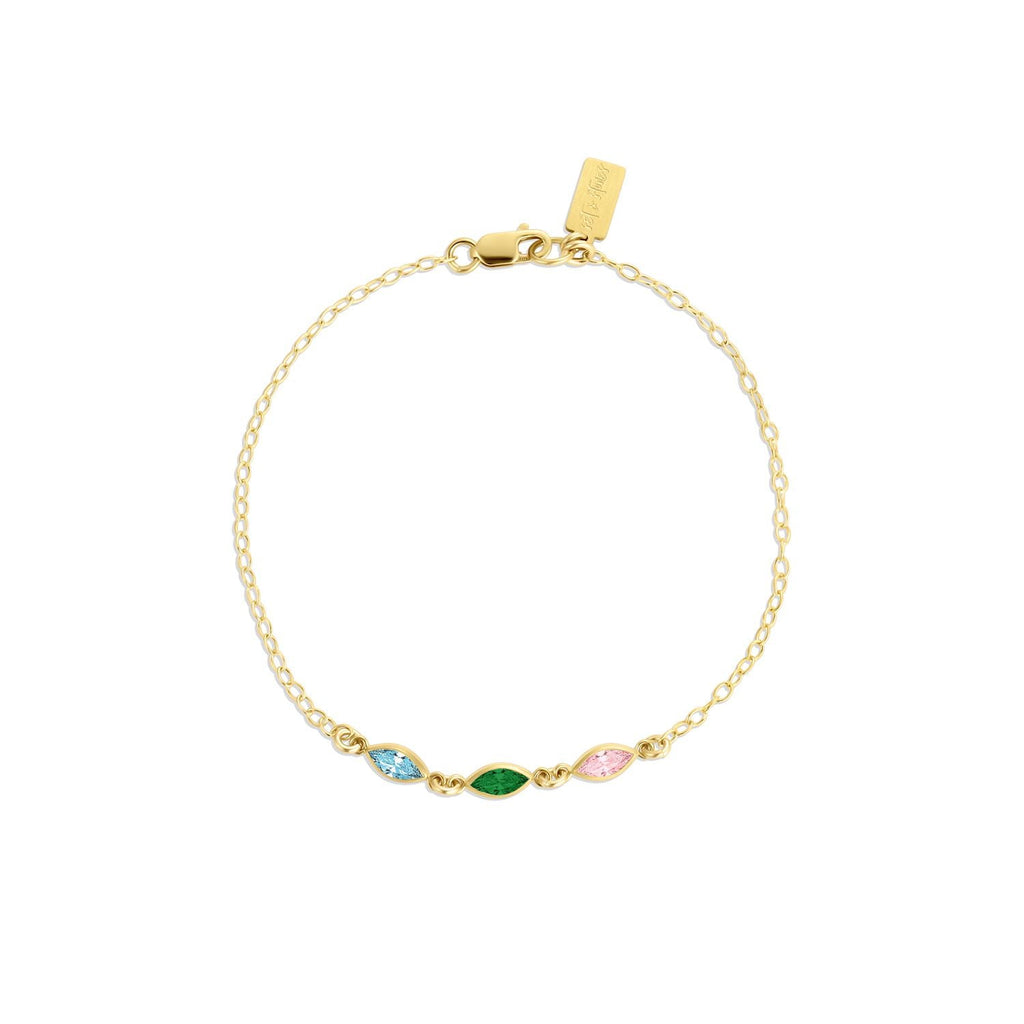 Marquise Multi Birthstone Bracelet