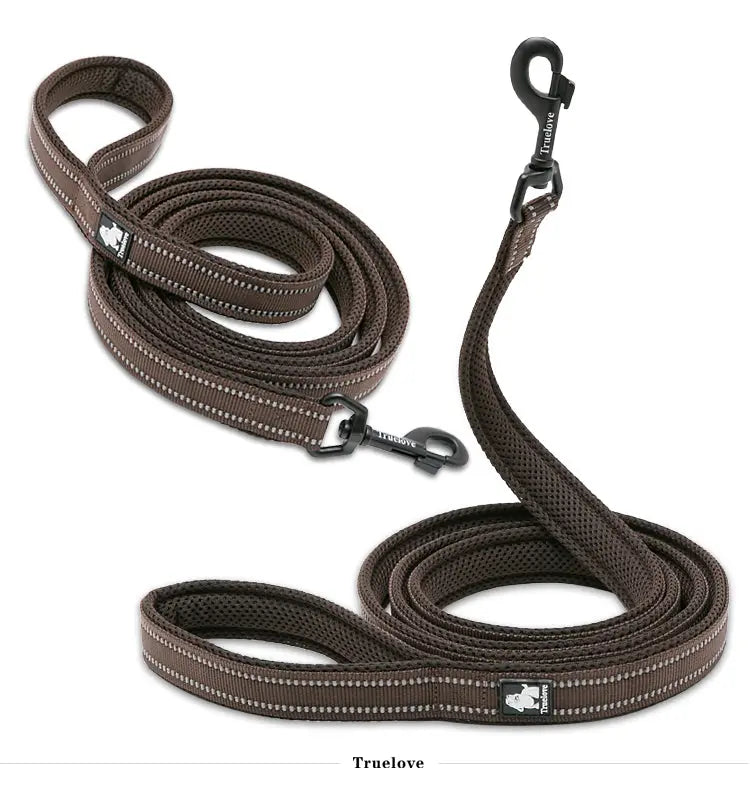 Reflective Mesh Padded Rope Dog Leash – Durable, Comfortable, and Stylish