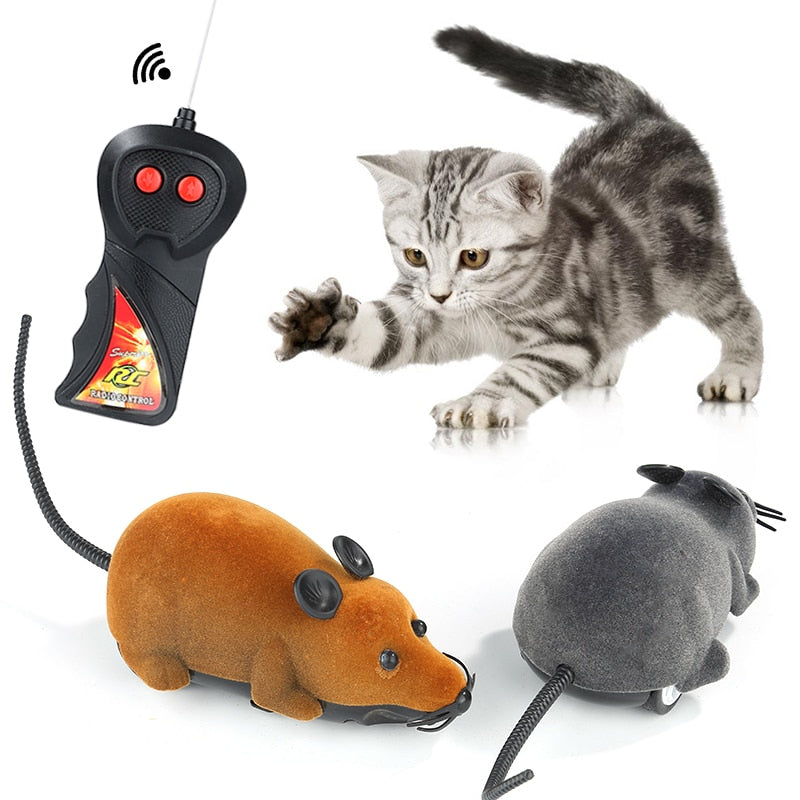 Cat Toys Remote Control Wireless RC Simulation Mouse