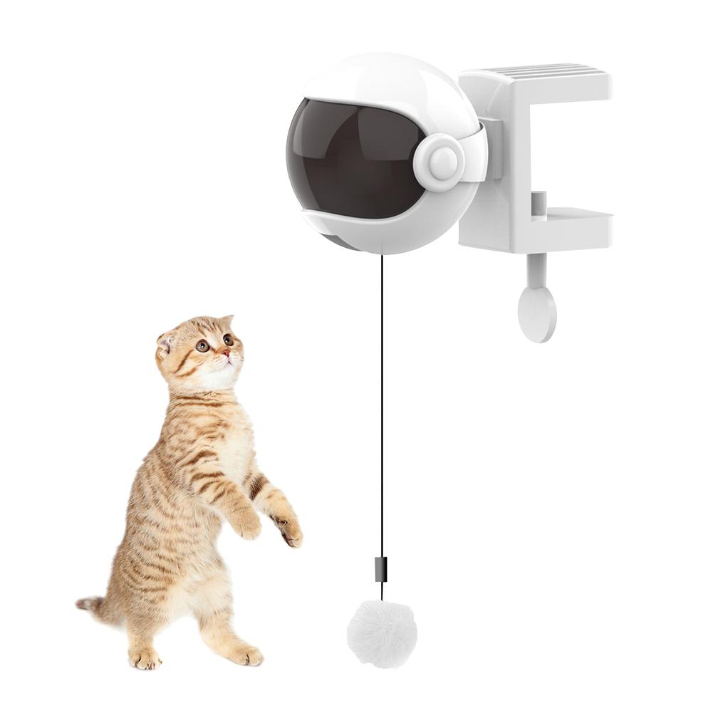 New Electric Cat Toy Funny Cat Teaser Ball Toy Automatic Lifting Spring Rod