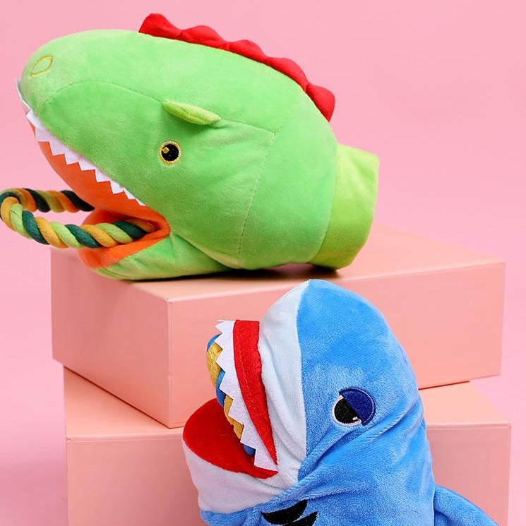 Dog Toy Shark Pet Plush Training Toy