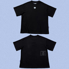 ADWYSD Black Tiny Front Logo Tee