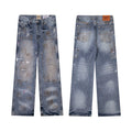 Gallery Dept Multi‑Distressed Paint‑Splatter Jeans