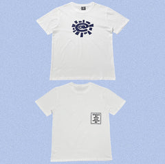 ADWYSD White Navy Sun Symbol Tee