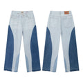 Gallery Dept Two‑Tone Blue Splice Flare Jeans