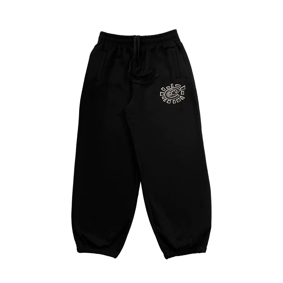 ADWYSD Sun Roll Printed Velvet Loose Casual Pants for Male and Female Couples, Sports Thick Cotton Pants, Trendy Legged Pants (2)