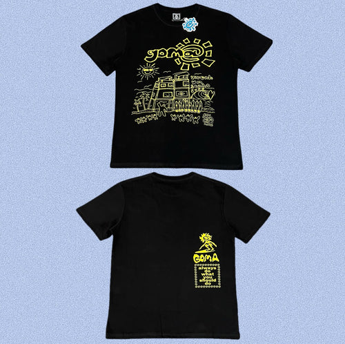 ADWYSD Black Yellow City Art Tee