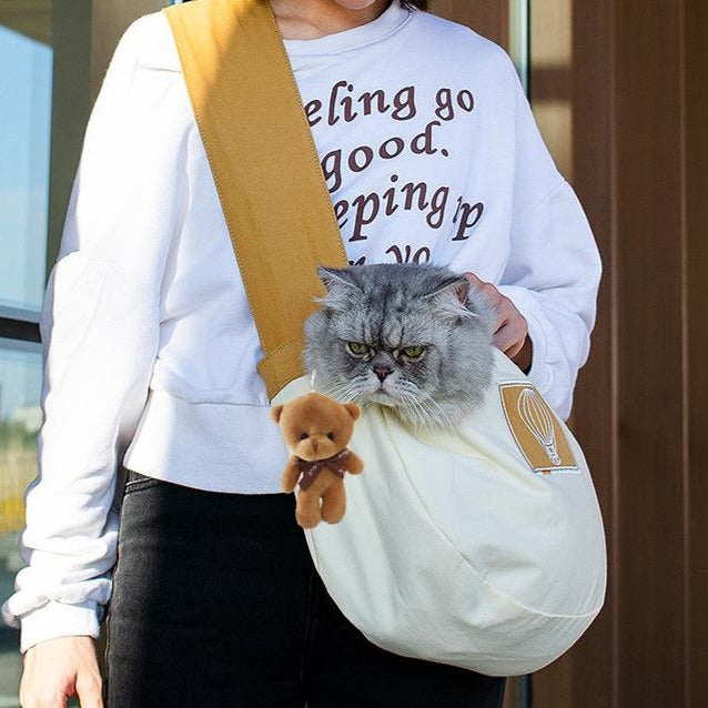Cat carrier portable one shoulder messenger bag