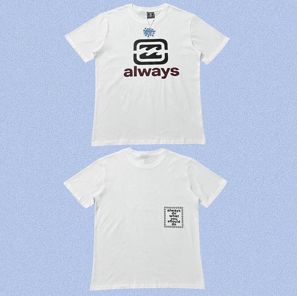 ADWYSD White Brown Badge Always Tee
