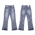 Gallery Dept Light‑Wash Ripped Paint‑Speck Jeans