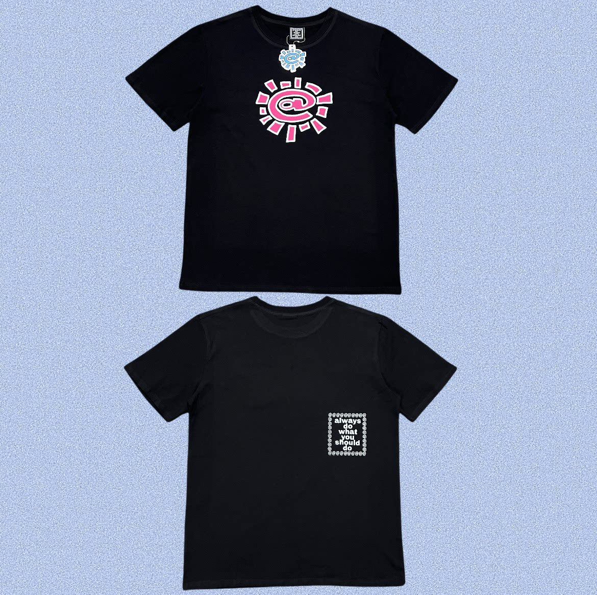 ADWYSD Black Pink Sun Symbol Tee