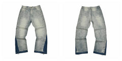 Gallery Dept Two‑Tone Faded Panel Jeans