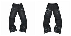 Gallery Dept Black Paint Splatter Denim Jeans