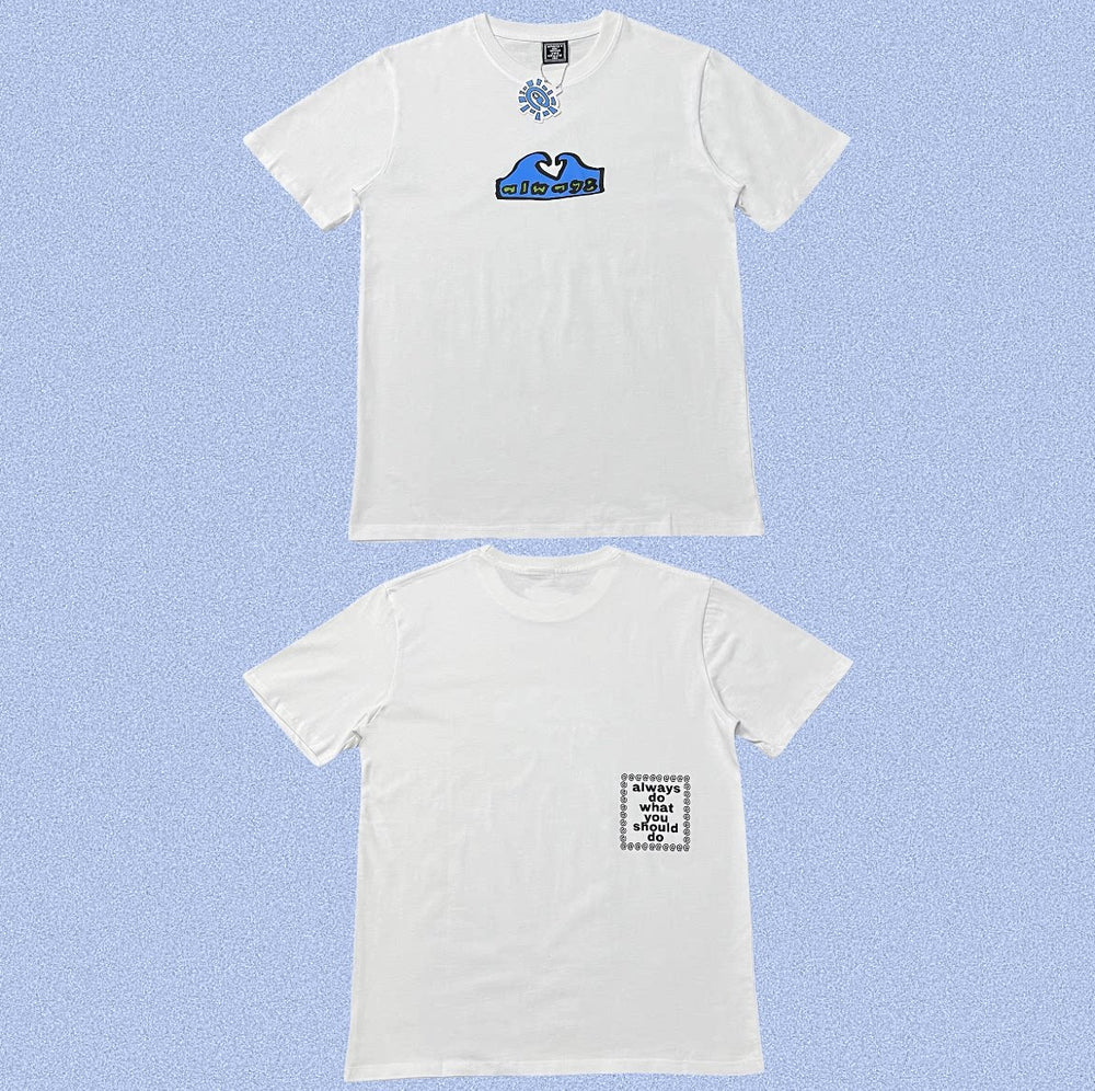 ADWYSD White Blue Mountain Graphic Tee