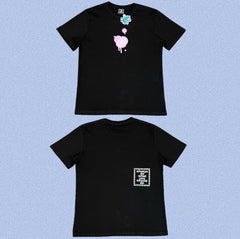 ADWYSD Black Pink Drip Graphic Tee