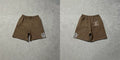 ADWYSD Logo Embroidered Shorts - Brown