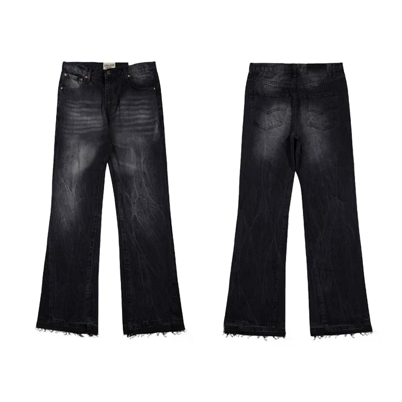 Gallery Dept Black Gradient‑Wash Flare Jeans