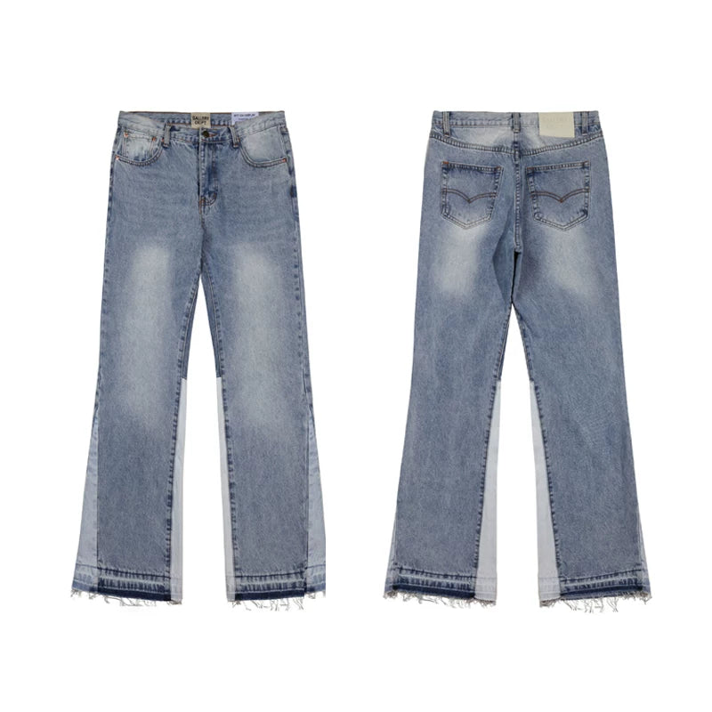 Gallery Dept Light‑Wash Splice Flare Jeans