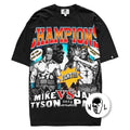Warren Lotas Mike Tyson vs. Jake Paul Fight T-Shirt - Black