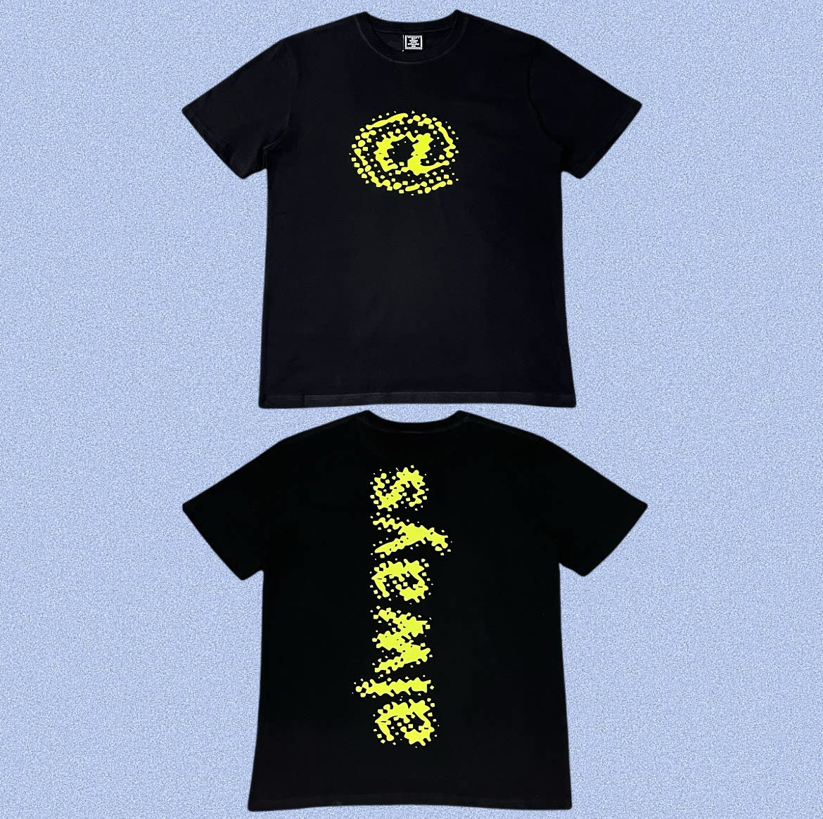 ADWYSD Black Yellow Double‑Sided Print Tee