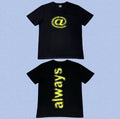 ADWYSD Black Yellow Double‑Sided Print Tee