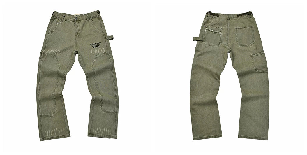 Gallery Dept Olive Green Carpenter Work Jeans