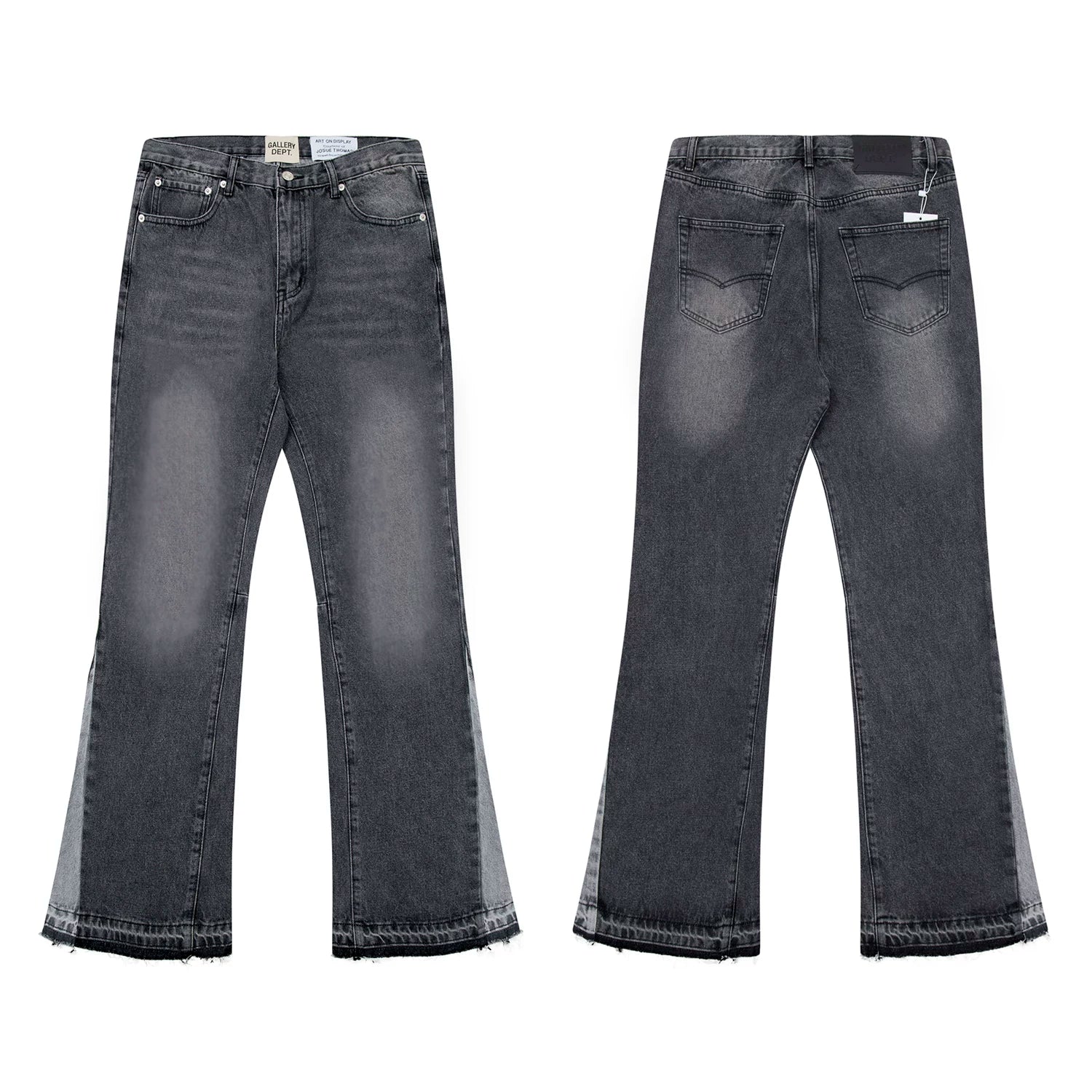 Gallery Dept Dark Grey Faded Flare Jeans