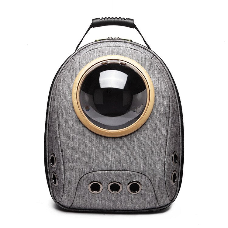 Pet cat carrier bag breathable outdoor pet backpack with bubble portable