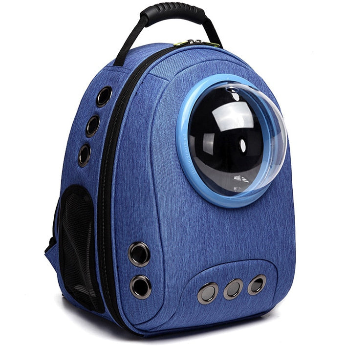 Pet cat carrier bag breathable outdoor pet backpack with bubble portable