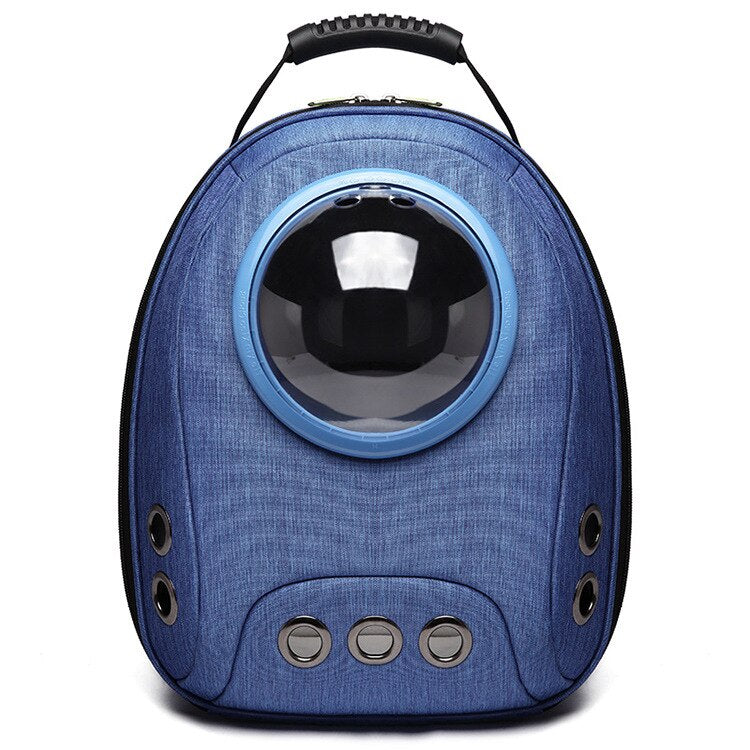 Pet cat carrier bag breathable outdoor pet backpack with bubble portable
