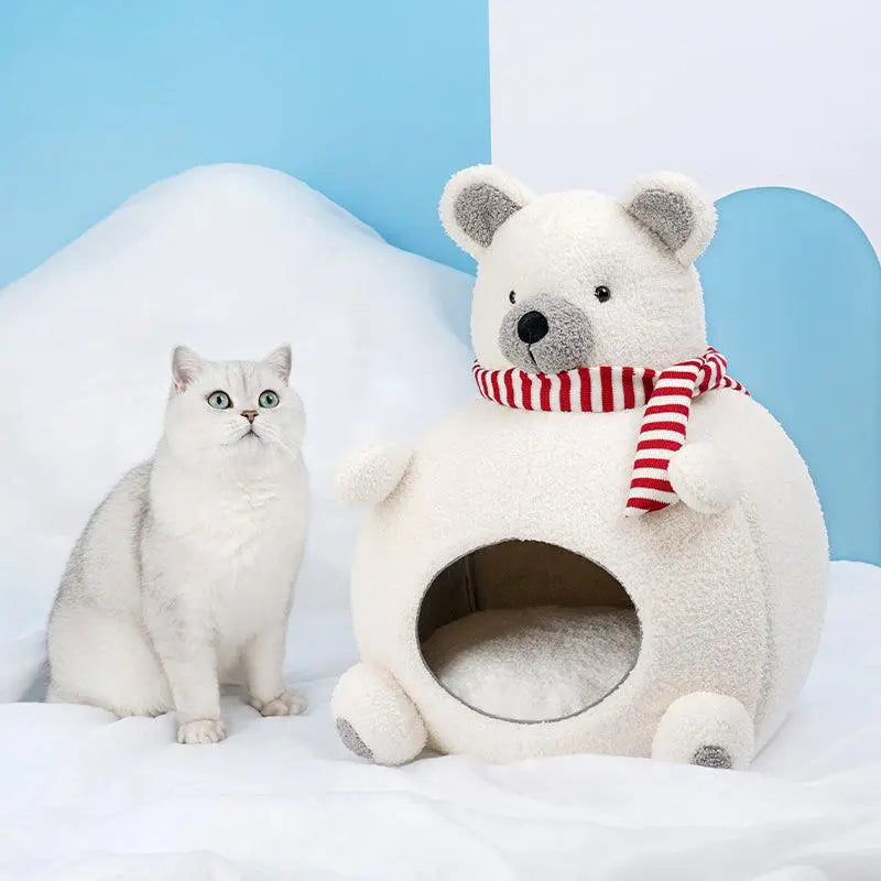 Polar Bear Pet House - Cozy and Cute for Your Pet