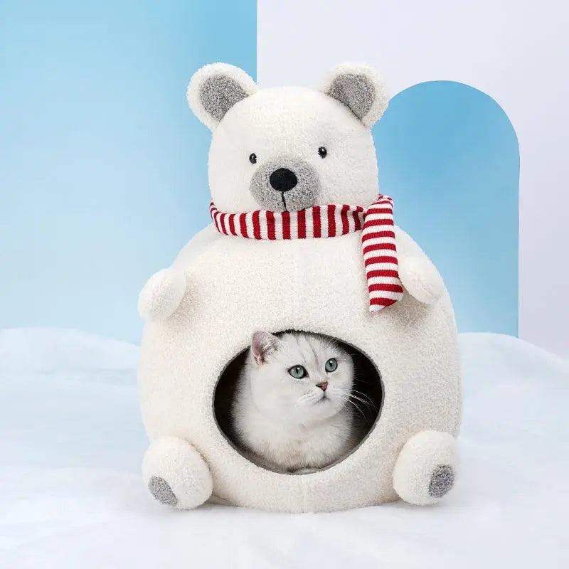 Polar Bear Pet House - Cozy and Cute for Your Pet