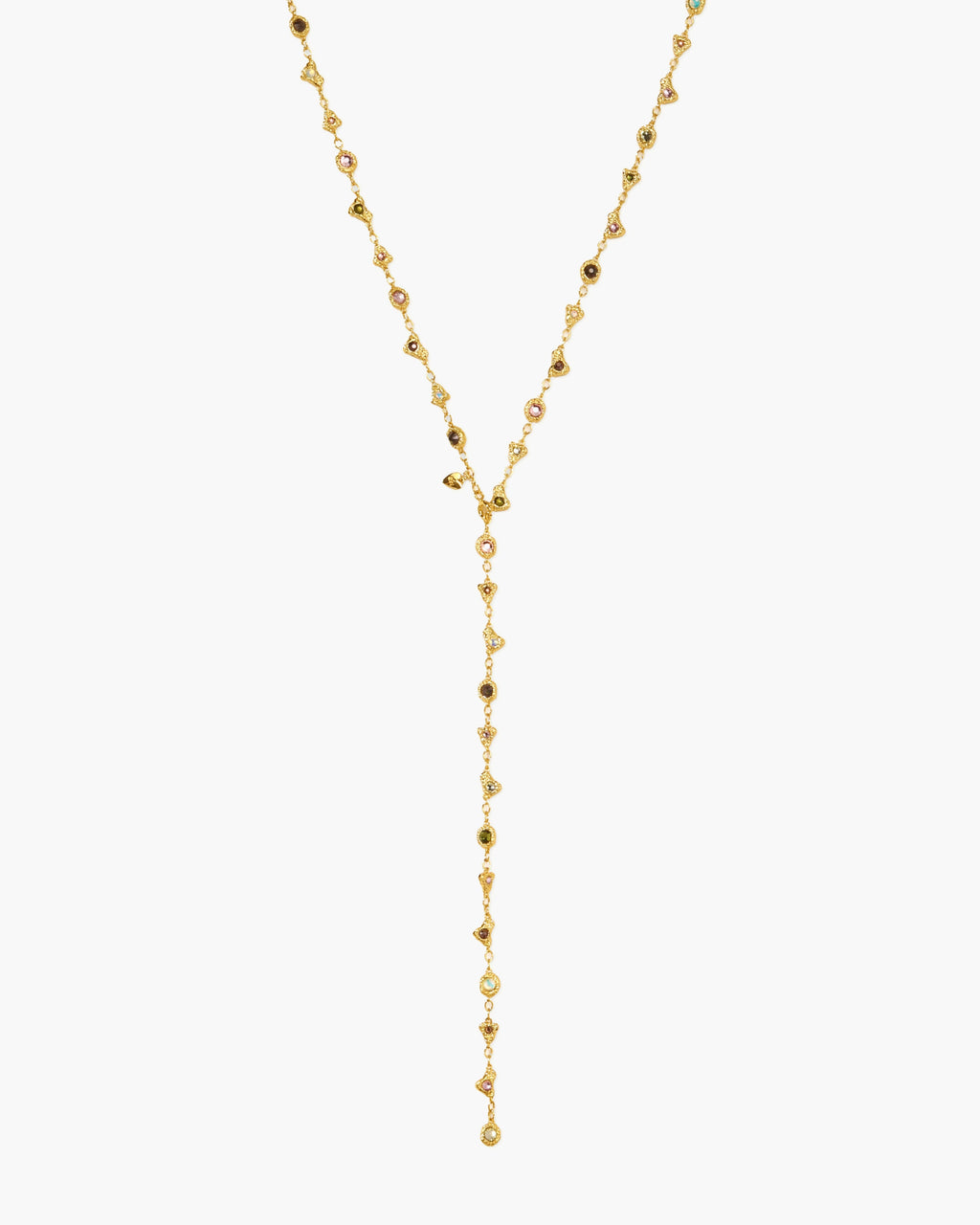Prism Crystal Long Chain in Silver