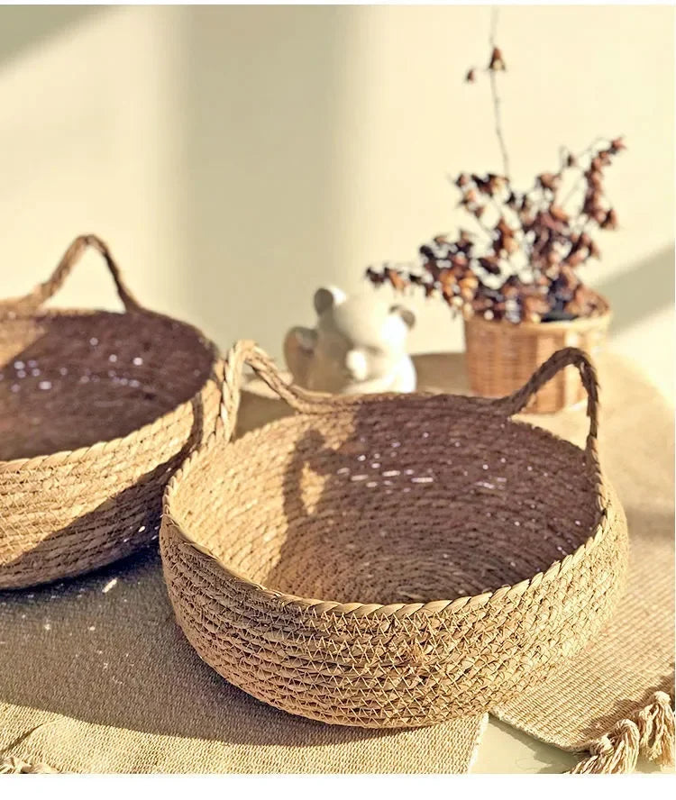 Handmade Woven Rattan Cat Bed