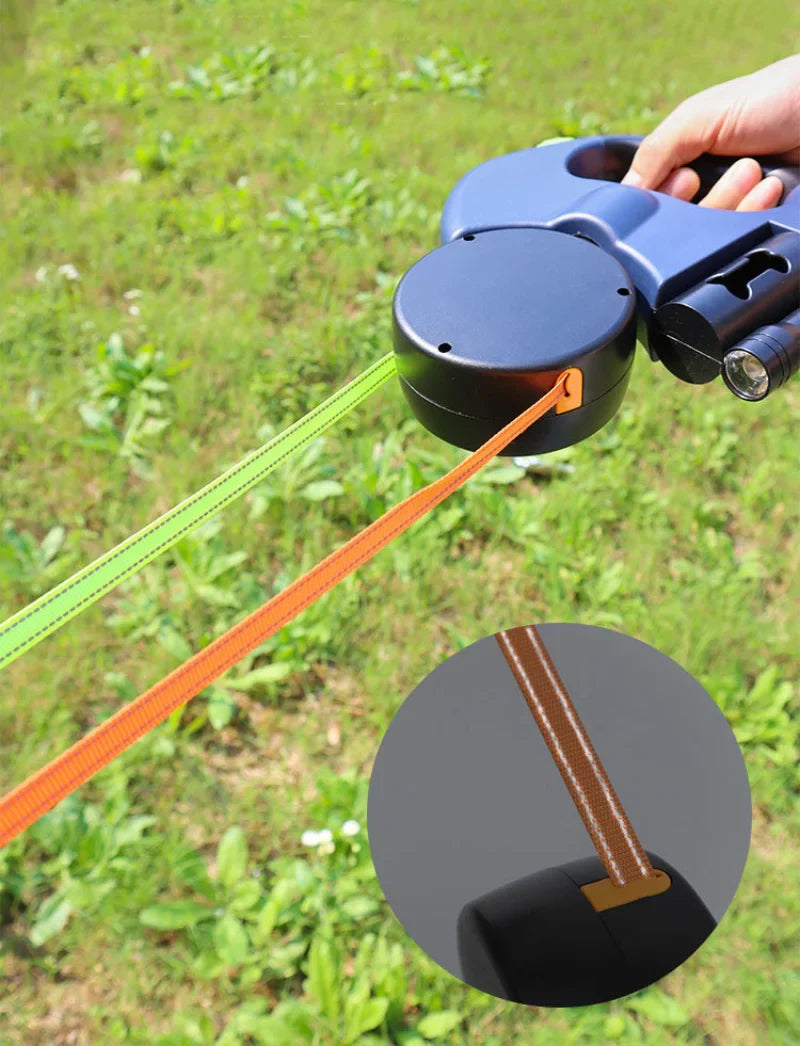 Auto Retractable Double-Ended Dog Leash