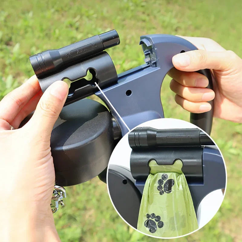 Auto Retractable Double-Ended Dog Leash