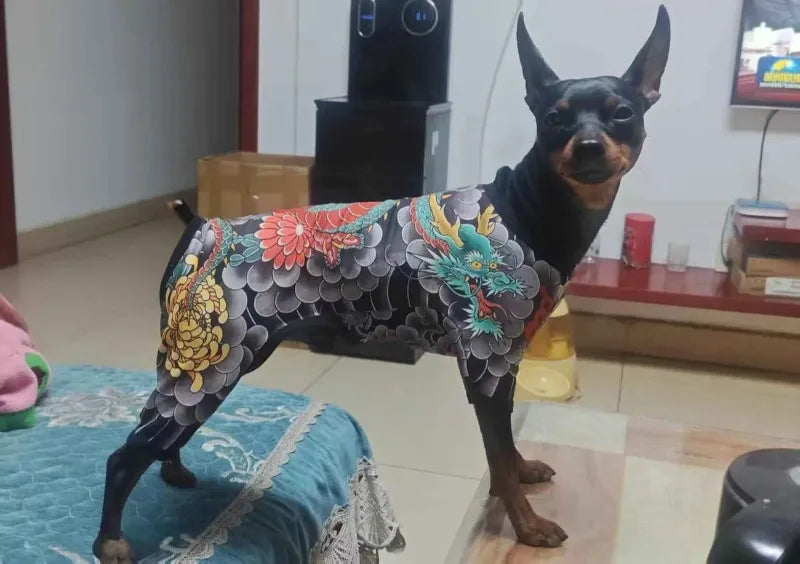 Dog Pet Tattoo Clothes Shirt