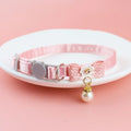 Pink Lace Cat Collar with Bell – Cute Pet Choker with Bow & Beads | Stylish Dog & Cat Accessories
