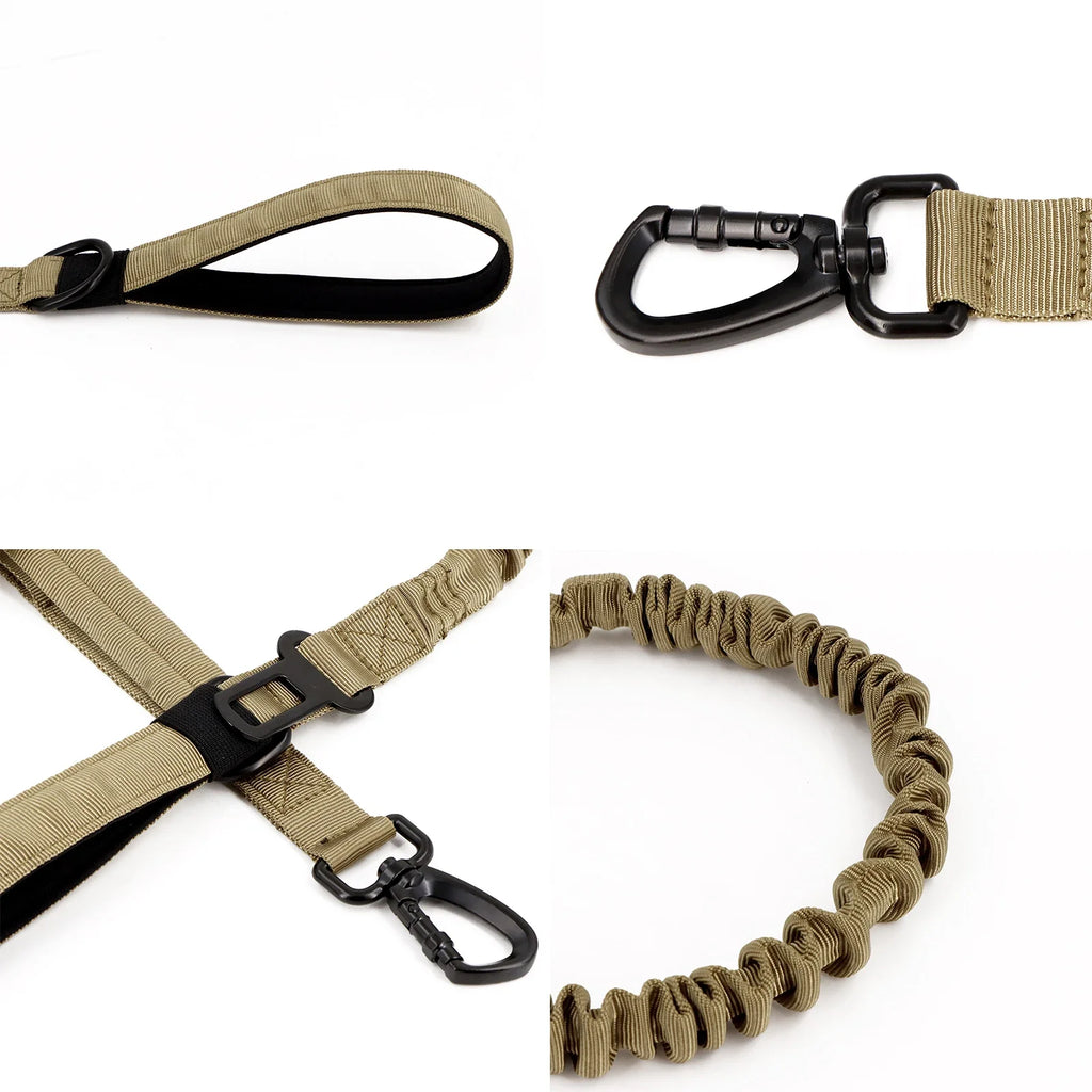 Tactical Dog Harness Collar Leash