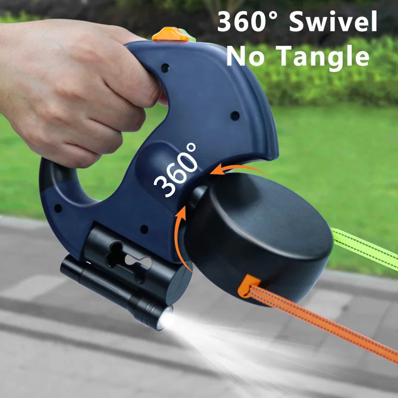 Auto Retractable Double-Ended Dog Leash