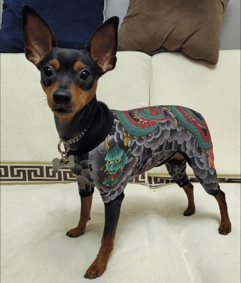 Dog Pet Tattoo Clothes Shirt