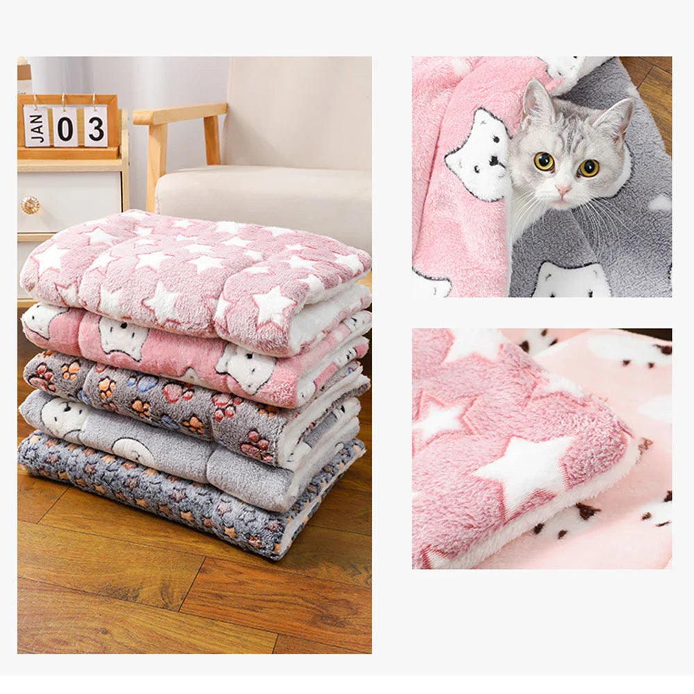 Heated Pet Bed – Soft, Thick Dog Sofa for Winter | Non-Slip Warming Sleeping Mat for Cats & Small Dogs