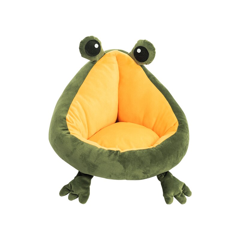 Pet Cat Dog Bed House for Cats Indoor Warm Frog Small Dog Sleep Mat