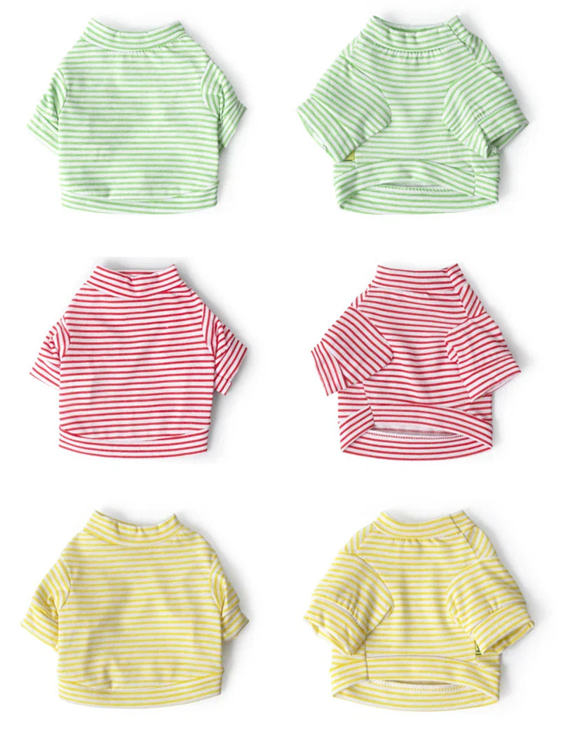 Cute Stripe Pet Cat Vest Shirt