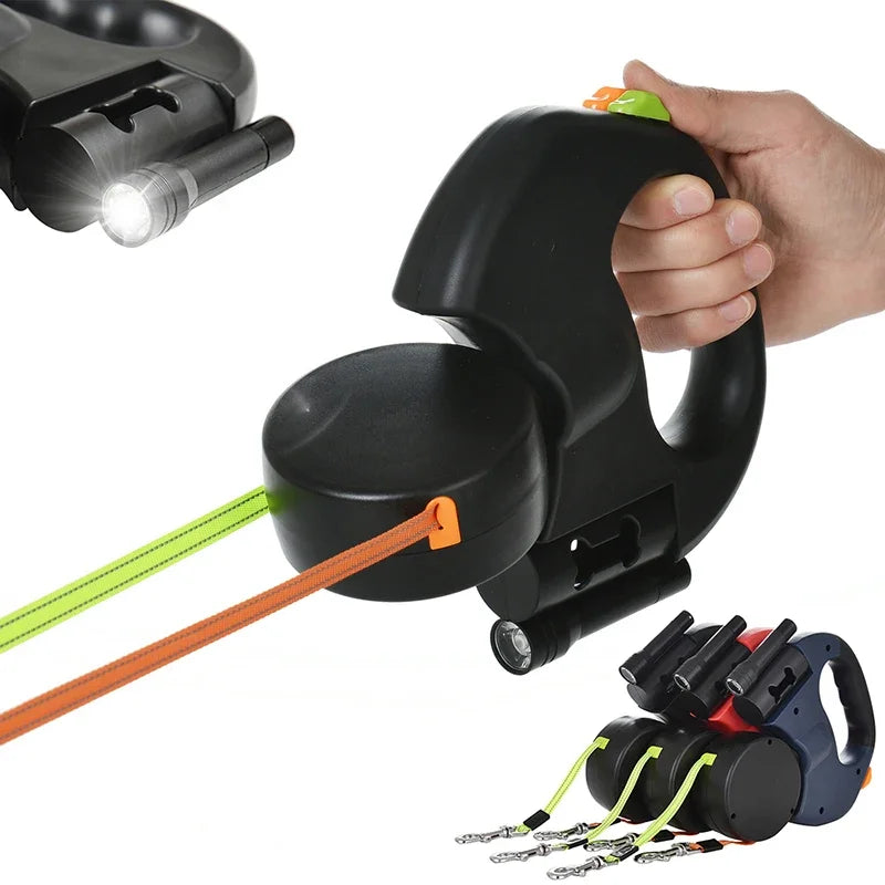 Auto Retractable Double-Ended Dog Leash