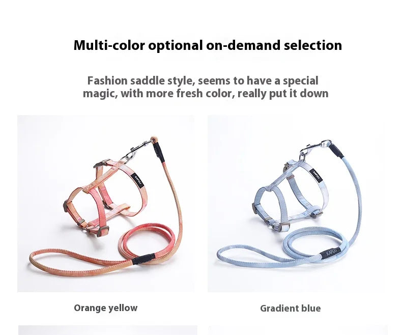 Gradient Cat & Small Dog Harness Set