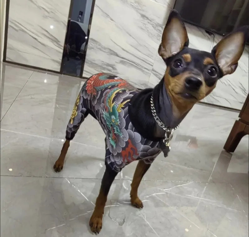 Dog Pet Tattoo Clothes Shirt