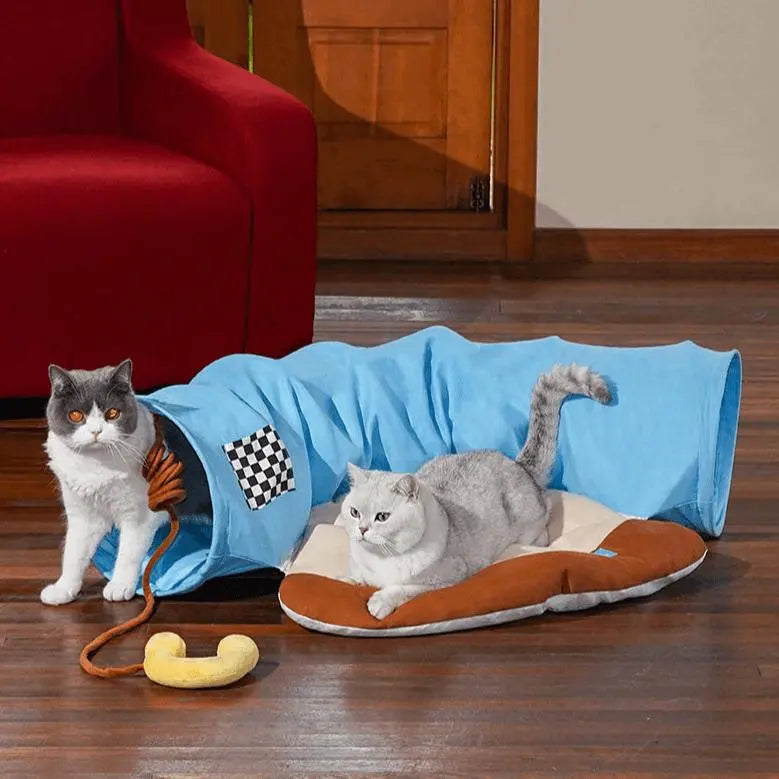 Vintage Telephone Cat Tunnel Bed | A Stylish Haven for Cats